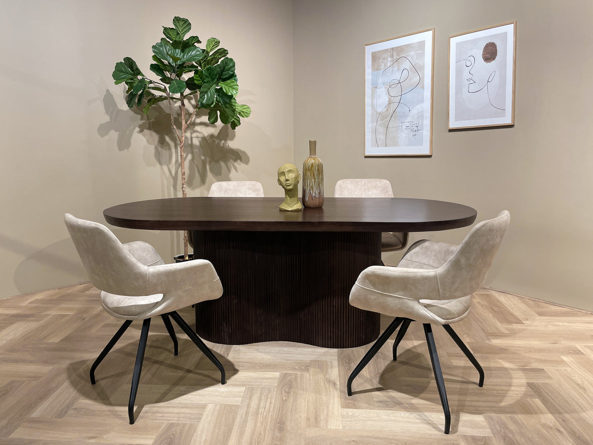 Eettafel Sevilla Bruin 250 cm