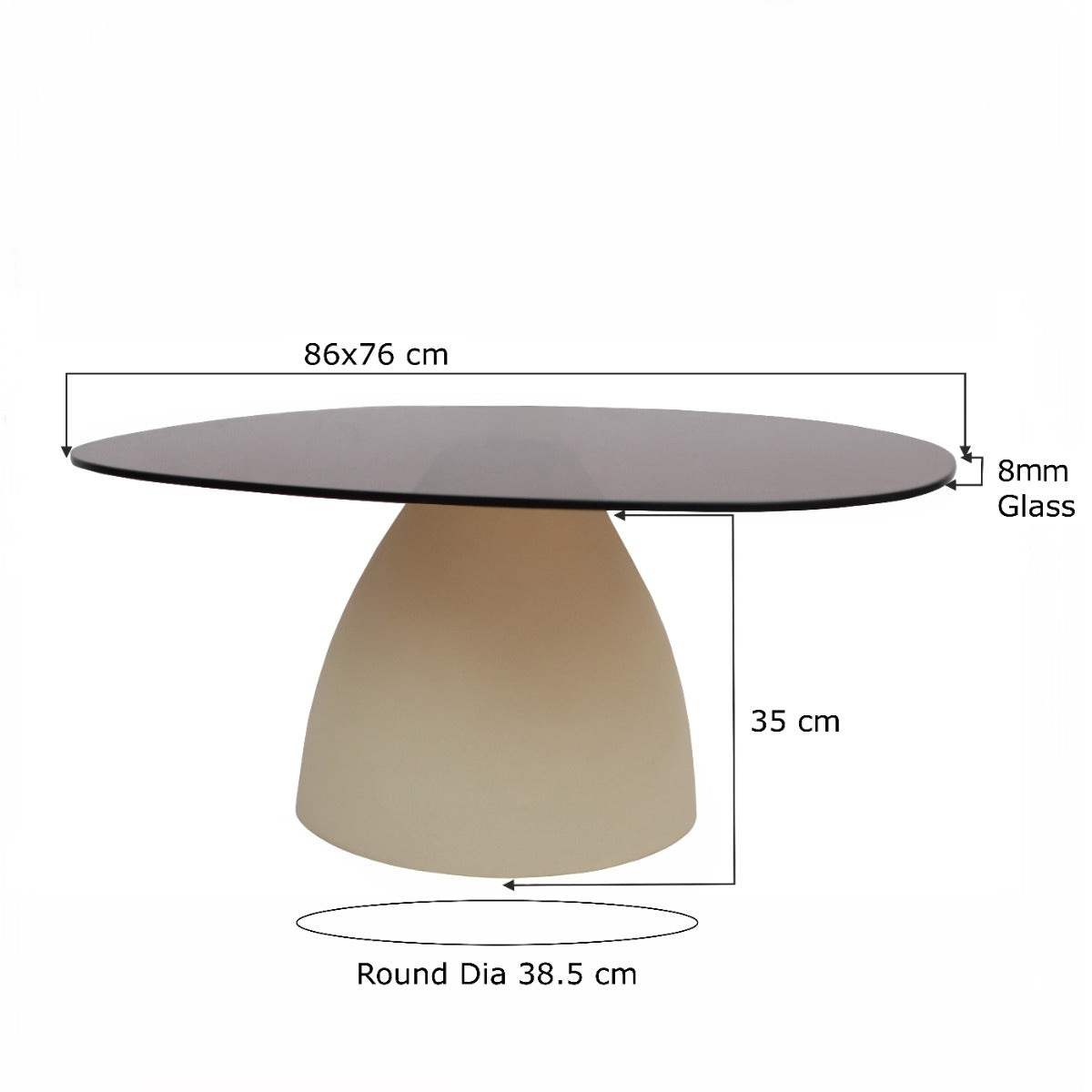 Salontafel Brix Mylon 86 cm