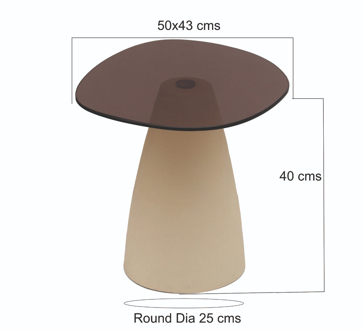 Salontafel Brix Mylon 50 cm