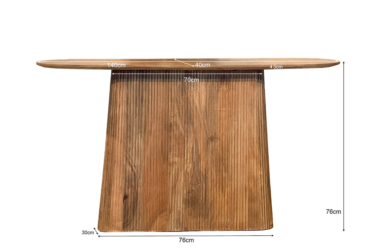 Bijzettafel Salvator 140 cm - Wandtafe