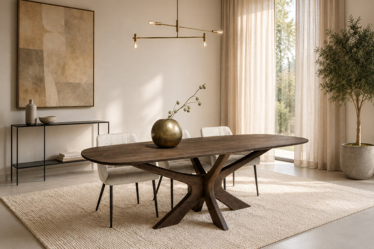 Eettafel Brix Montreaux Bruin 220 cm