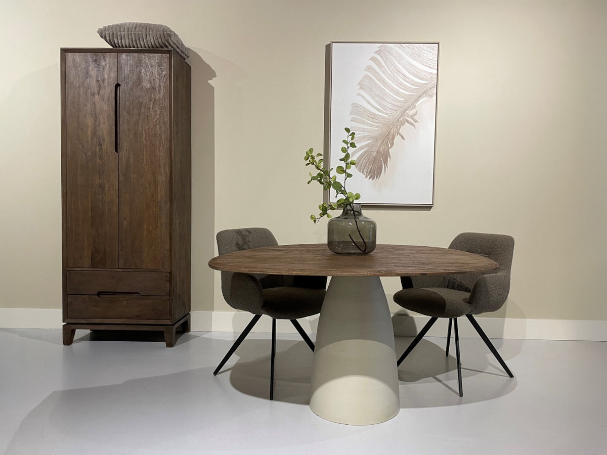Eettafel Brix Bruin 140 cm