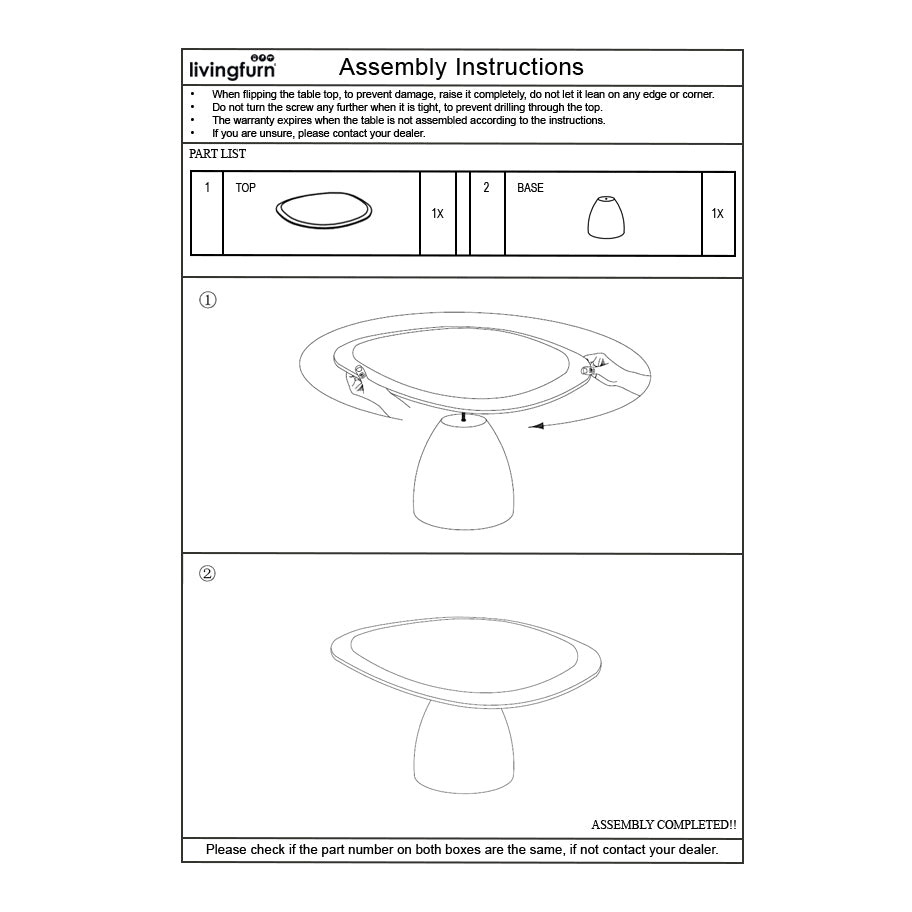 Salontafel Brix bruin 86 cm
