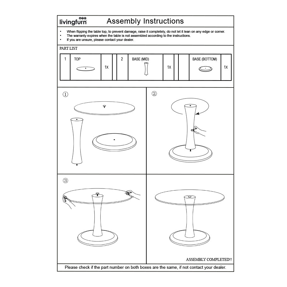 Salontafel Brix Faye Amandel 60 cm