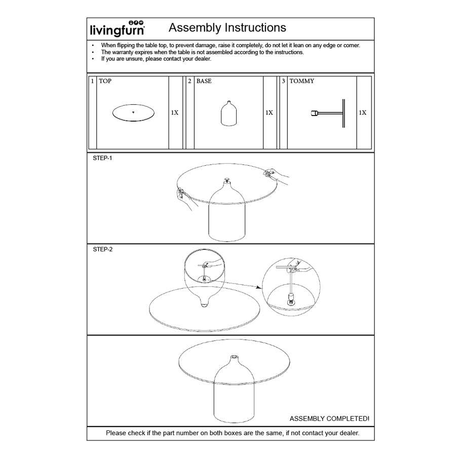 Bijzettafel Brix Isa Zwart 50 cm