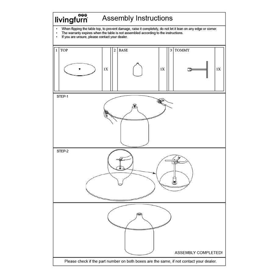 Bijzettafel Brix Isa Zwart 70 cm