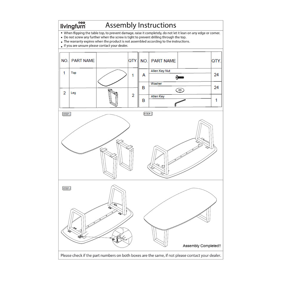 Eettafel Cortez 200 cm