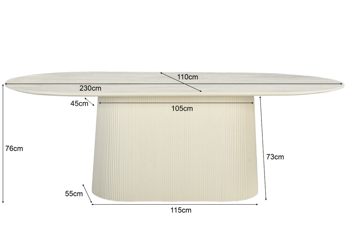Eettafel Patrice 230 cm