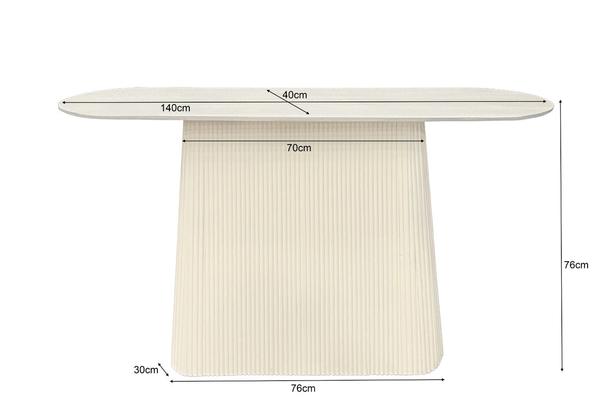 Bijzettafel Patrice 140 cm - Wandtafel