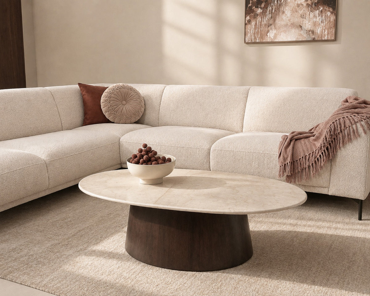 Salontafel Brix Bottecino Ovaal 120 cm
