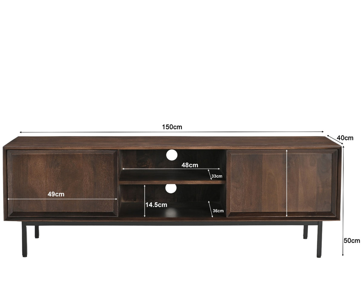 TV-meubel Ravenstein Bruin 150 cm