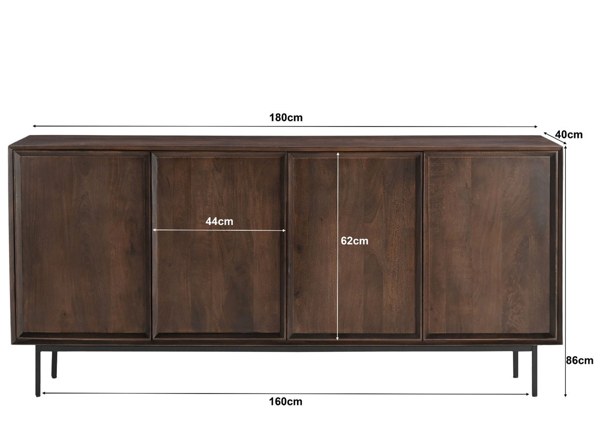 Dressoir Ravenstein Bruin 180 cm