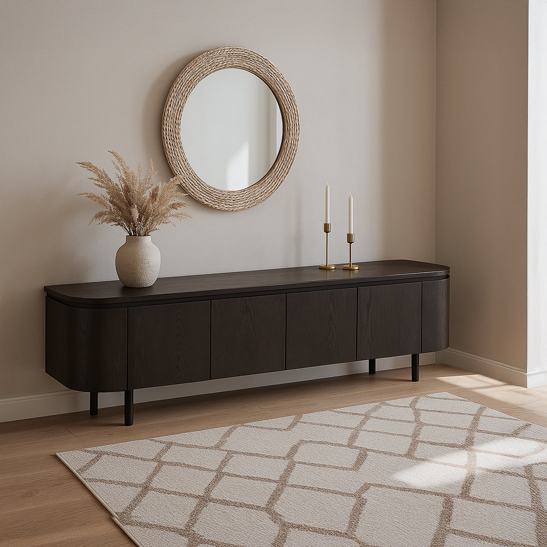 TV-meubel Tobago Espresso 210 cm