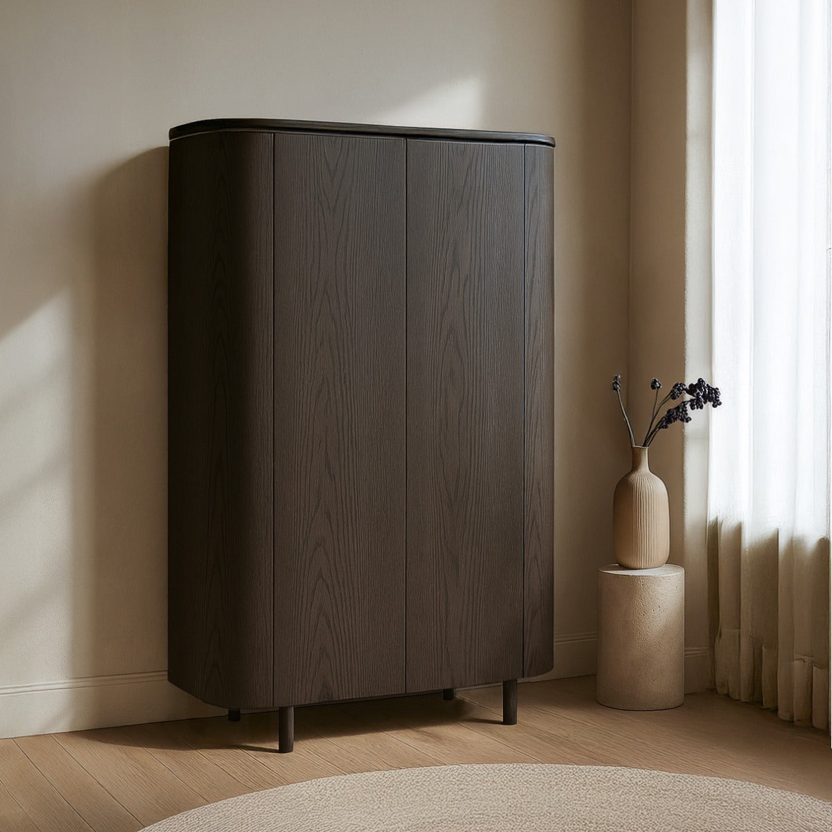 Wandkast Tobago Espresso 180 cm