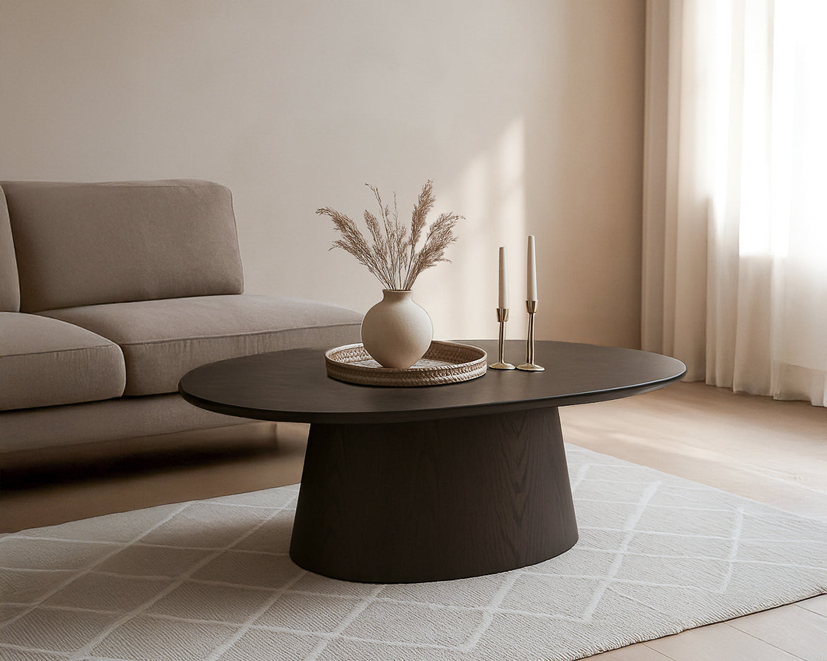 Salontafel Novero Espresso Ovaal 120 cm