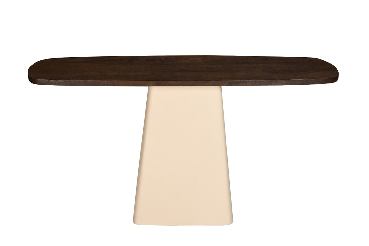 Bijzettafel Brix Bruin 140 cm - Wandtafel