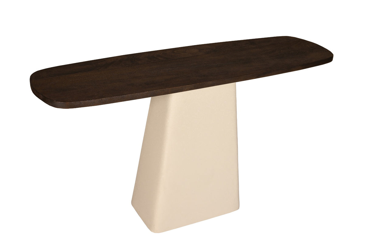 Bijzettafel Brix Bruin 140 cm - Wandtafel