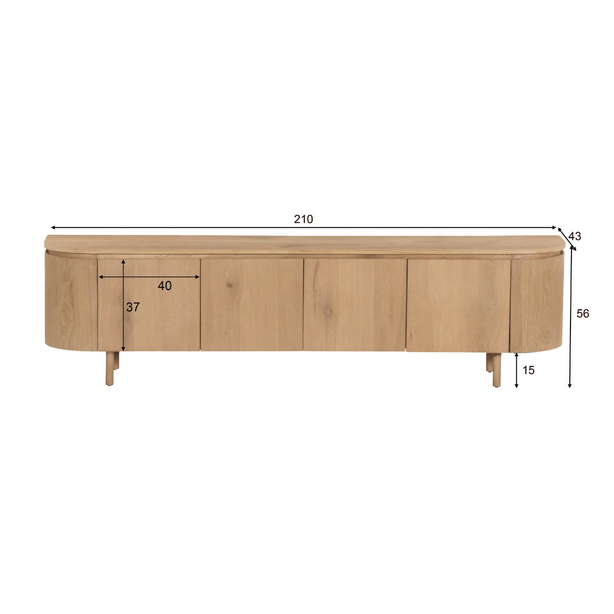 TV-meubel Tobago 210 cm