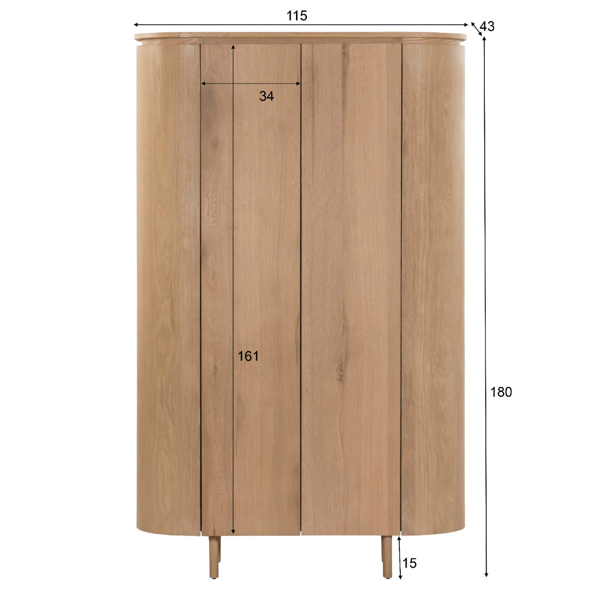 Wandkast Tobago 180 cm