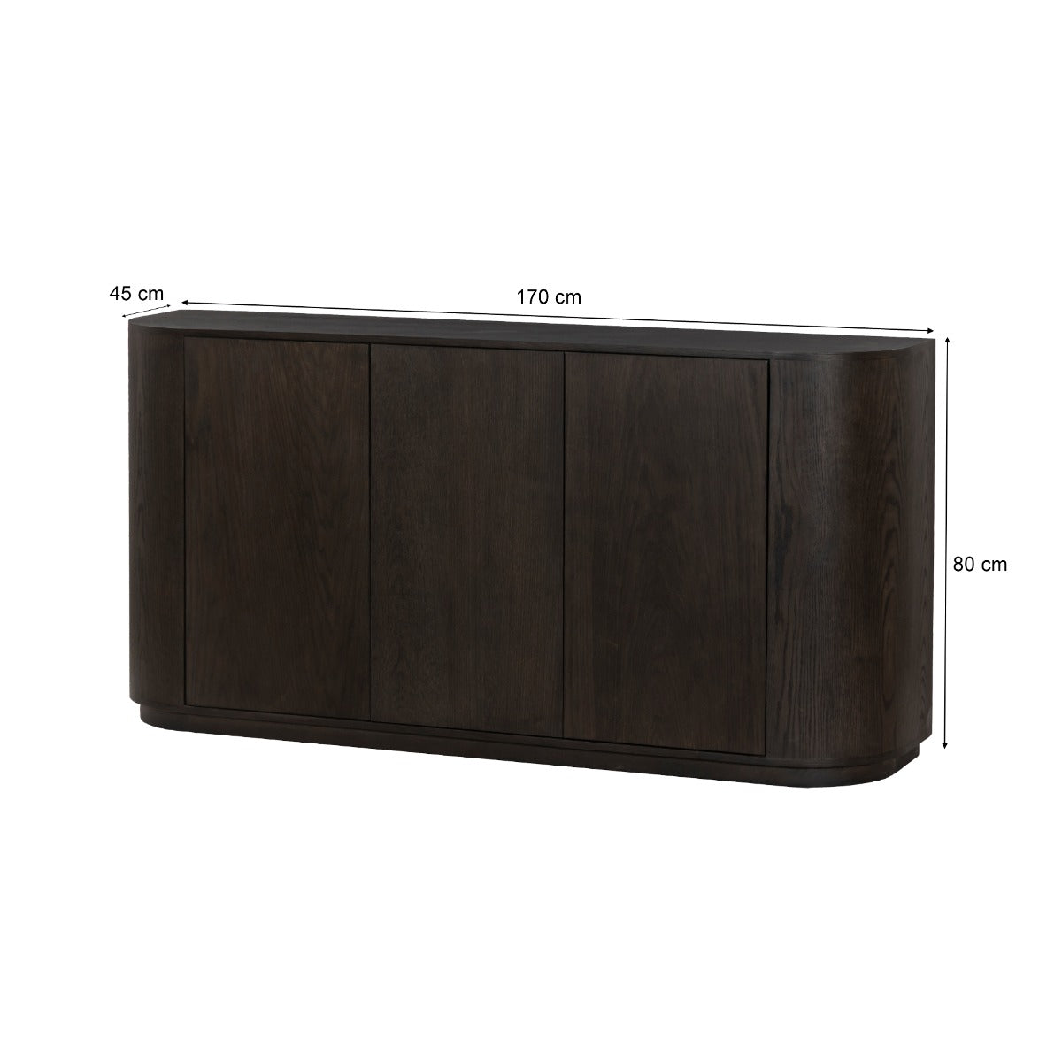 Dressoir Novero Espresso 170 cm