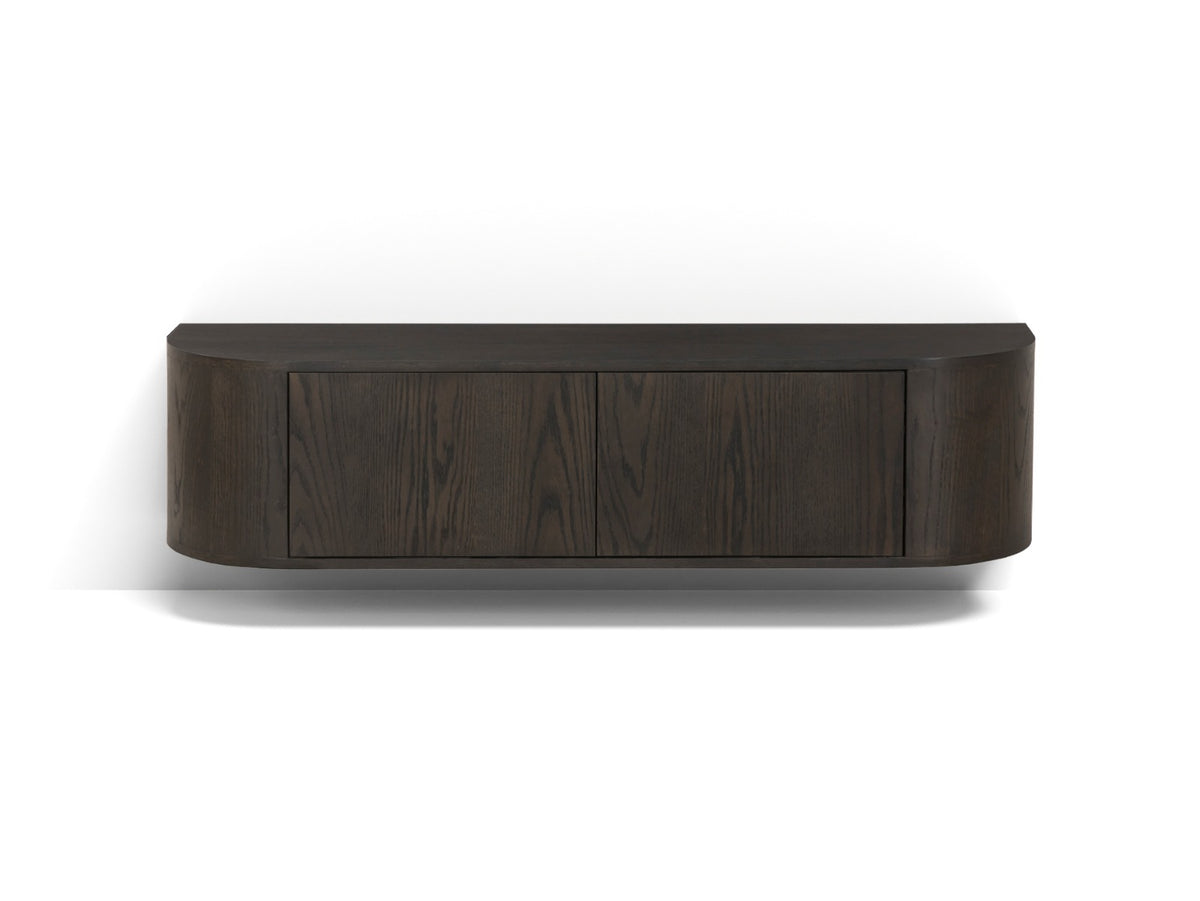 TV-meubel Novero espresso zwevend 140 cm