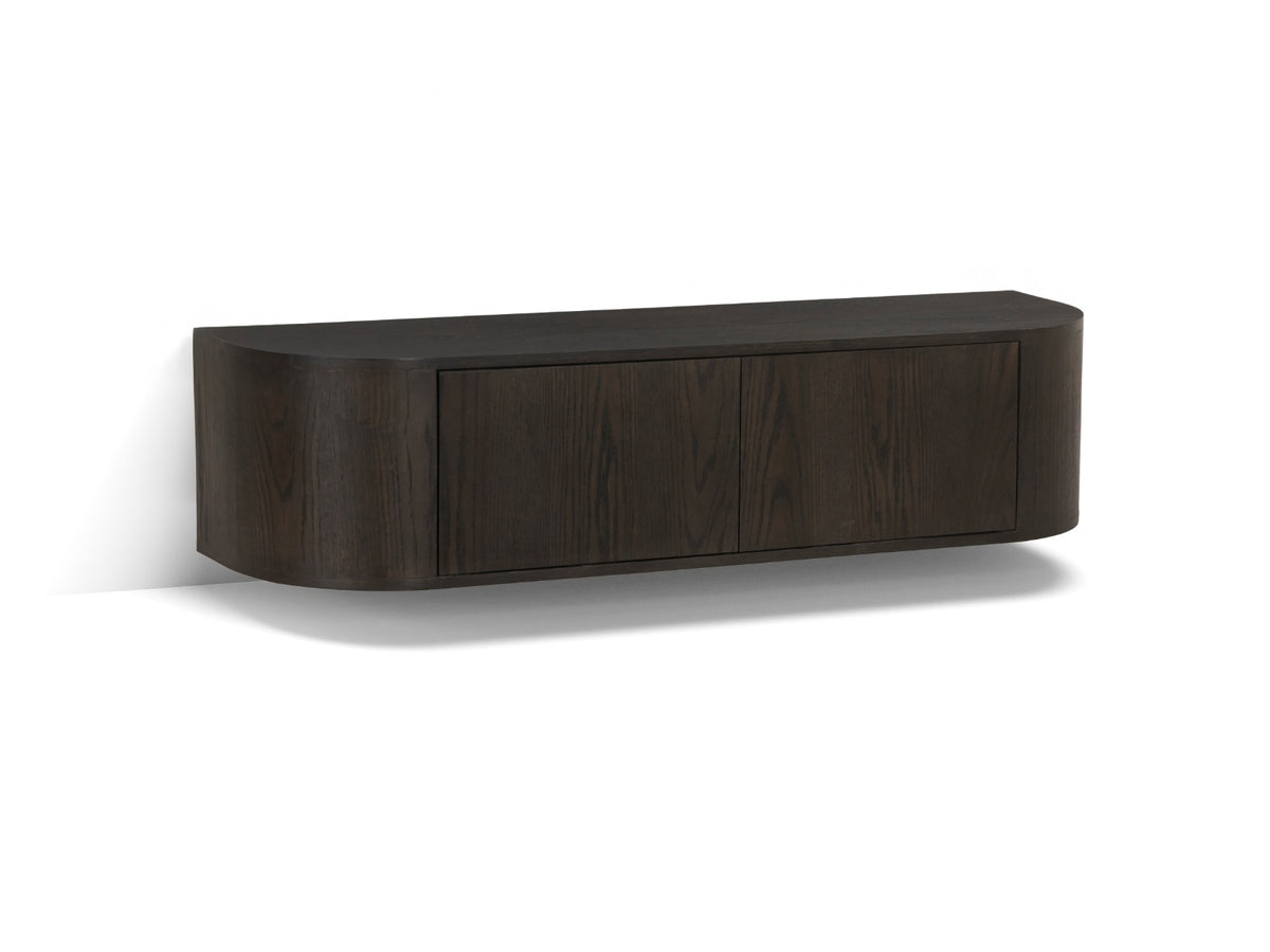 TV-meubel Novero espresso zwevend 140 cm