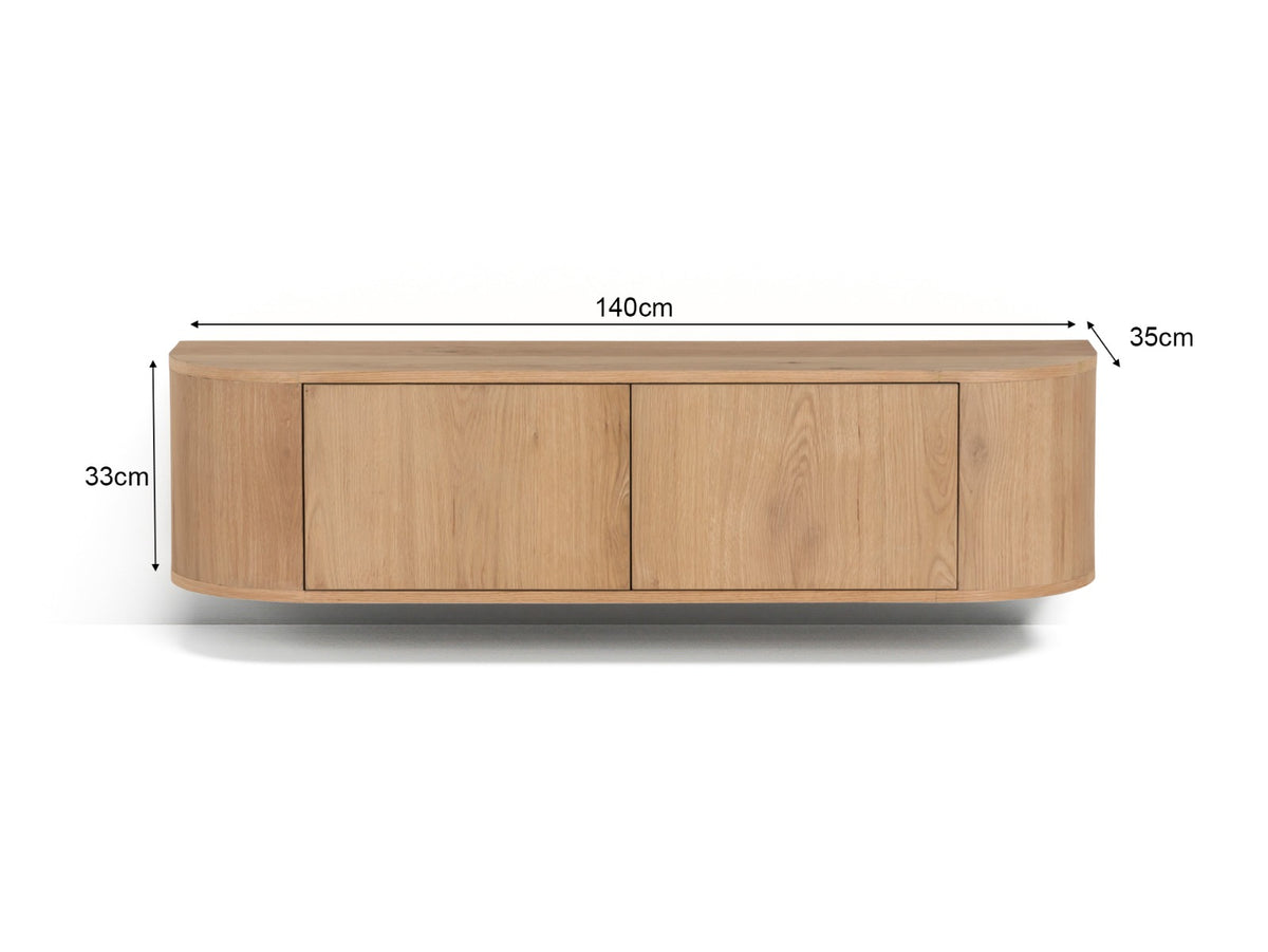 TV-meubel Novero zwevend 140 cm