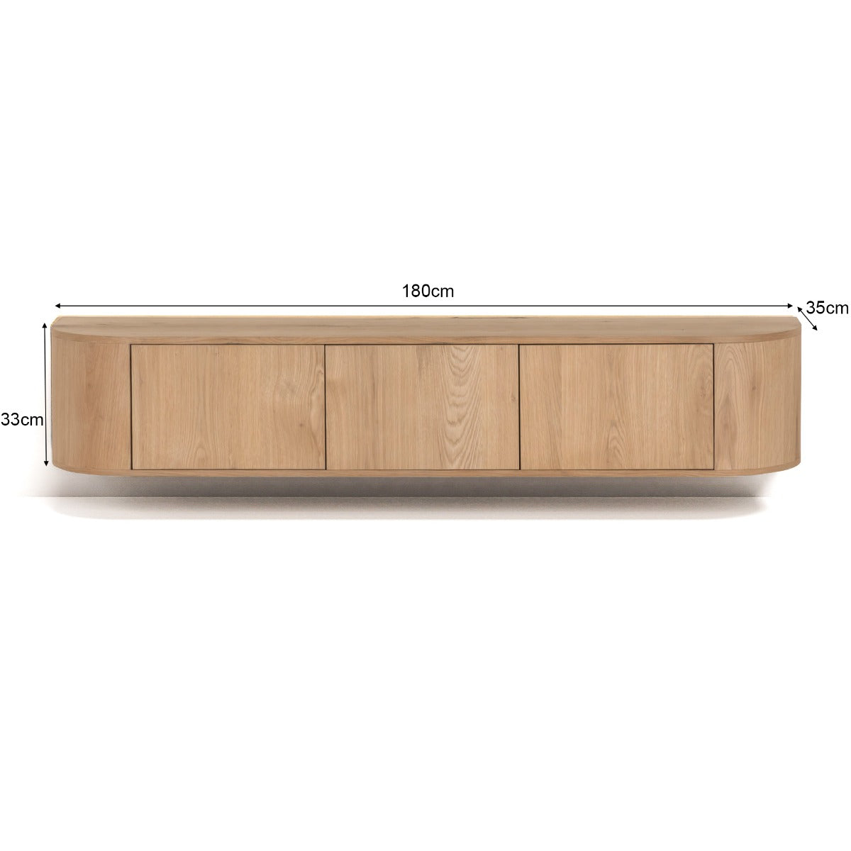 TV-meubel Novero Zwevend 180 cm
