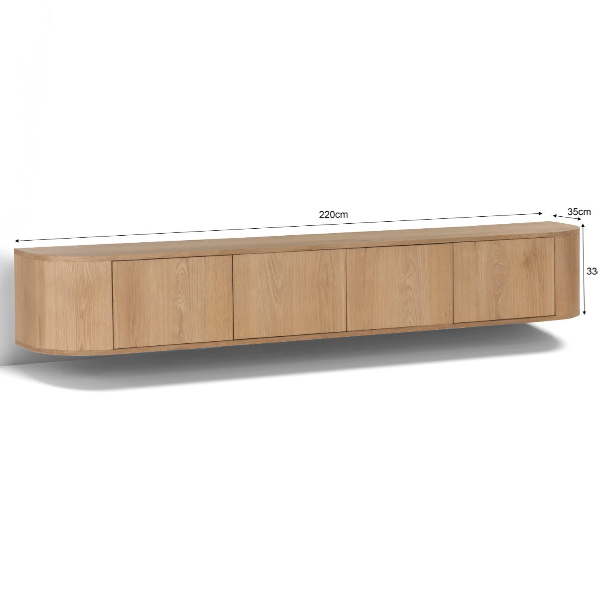TV-meubel Novero Zwevend 220 cm