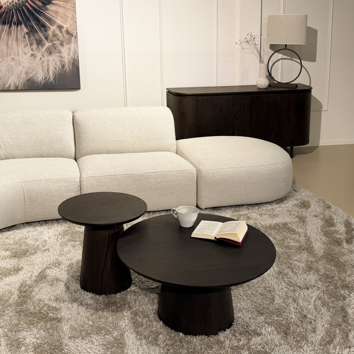 Salontafel Novero Espresso 50 cm