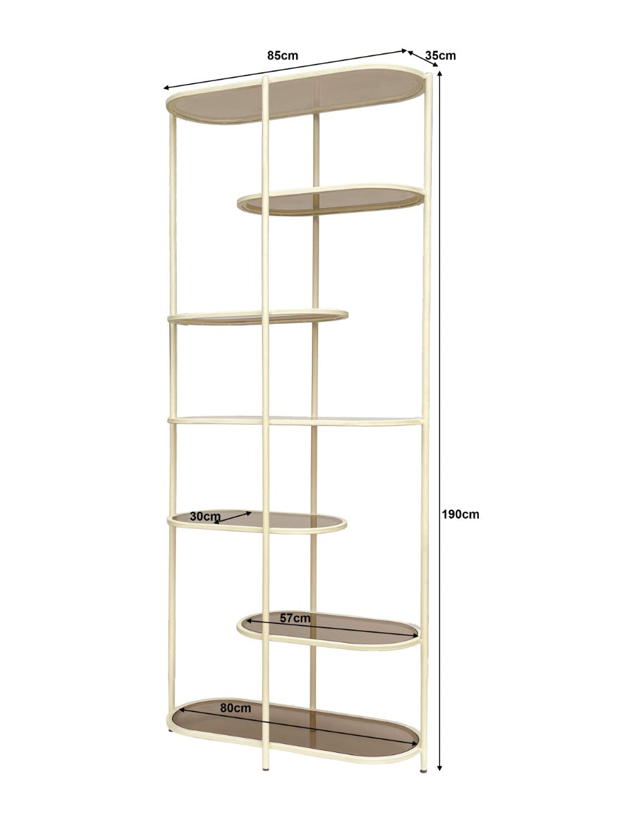 Wandkast Brix Jill gebroken wit 190 cm
