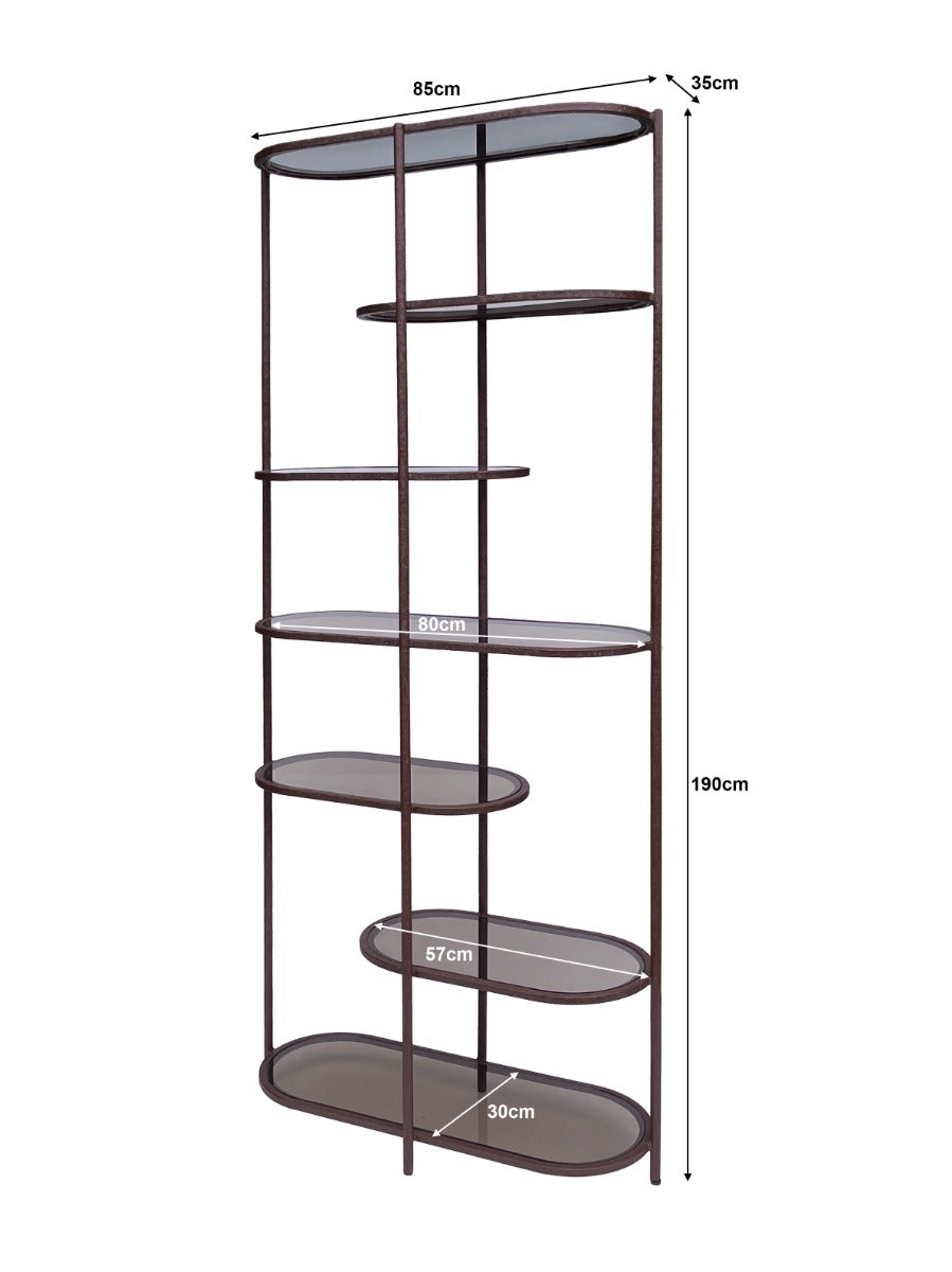Wandkast Brix Jill bordeaux 190 cm