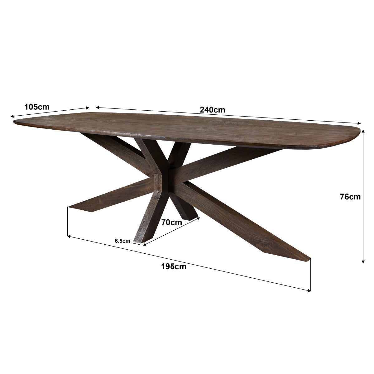 Eettafel Lissabon 240 cm