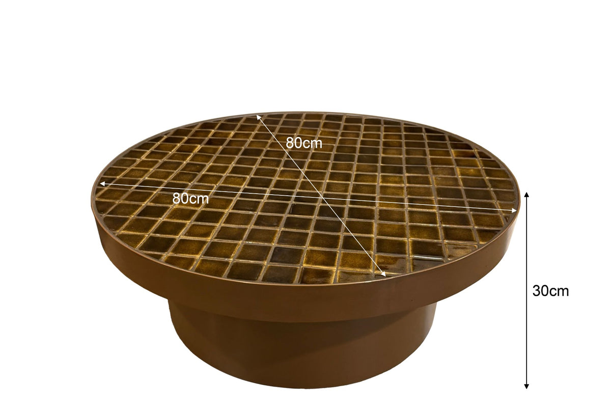 Salontafel Brix Tylo Bruin 80 cm