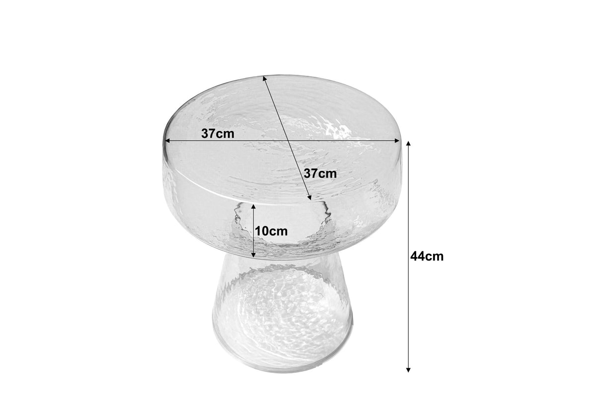 Bijzettafel Brix Bo Transparant 37 cm