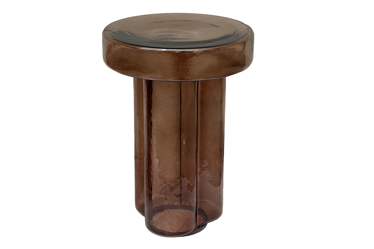 Bijzettafel Brix Lio Smoke bruin 37 cm