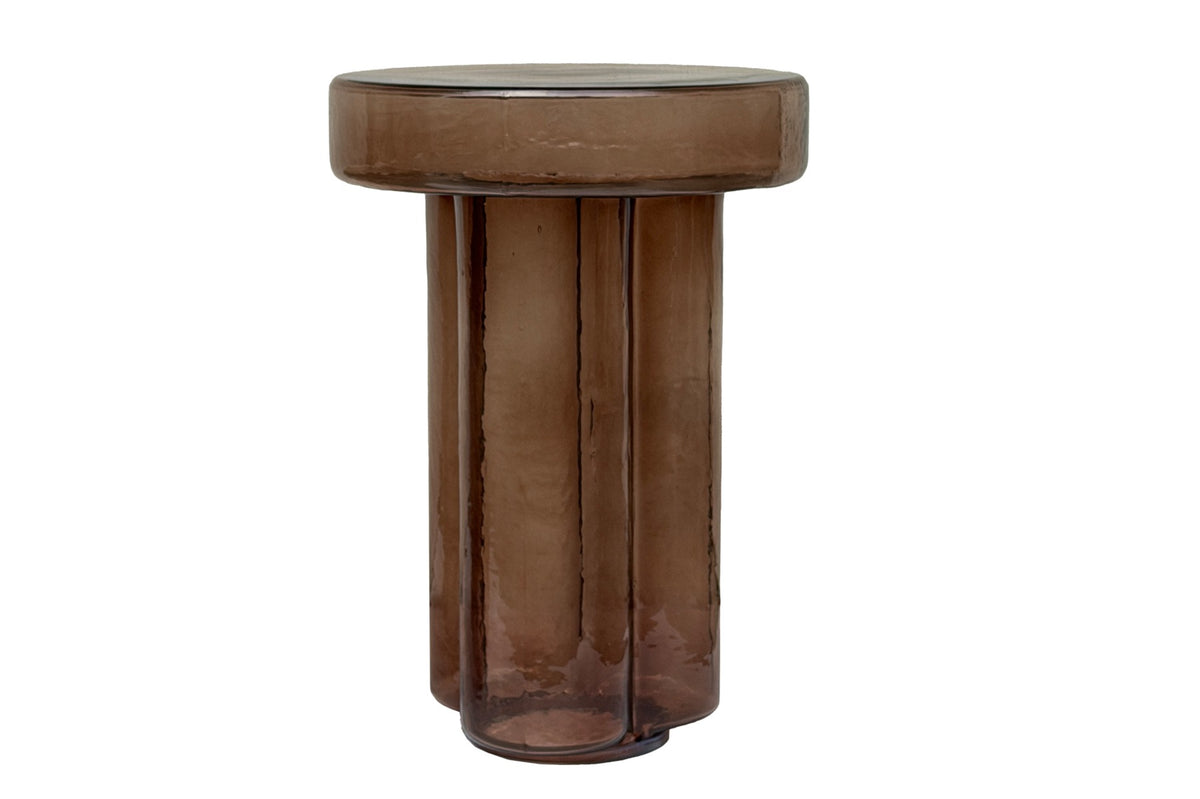 Bijzettafel Brix Lio Smoke bruin 37 cm