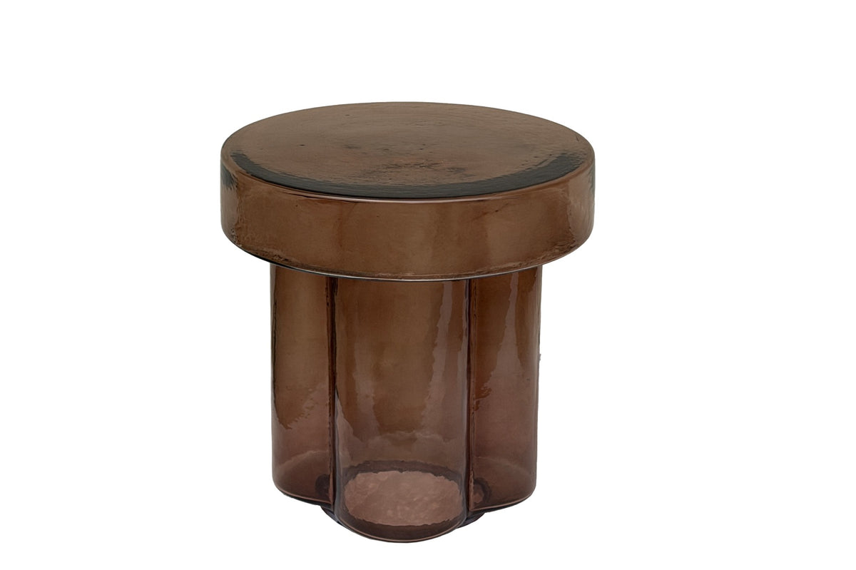 Bijzettafel Brix Lio Rookbruin 40 cm