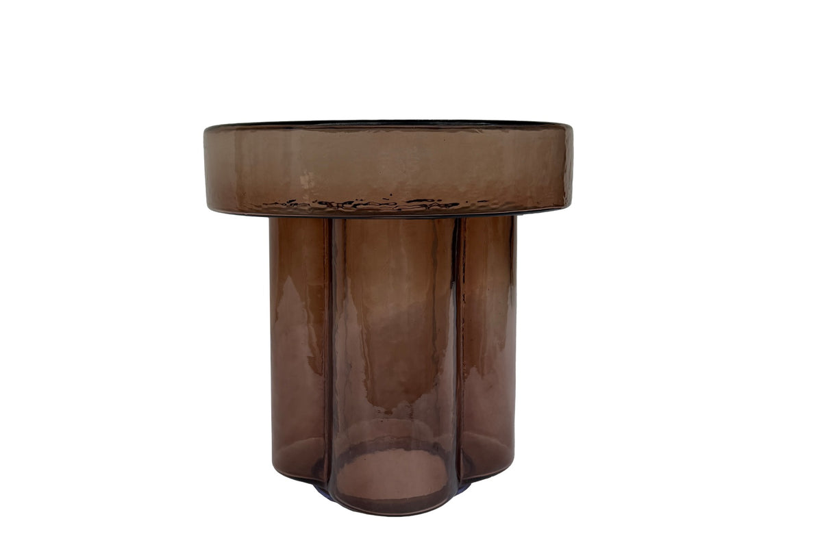 Bijzettafel Brix Lio Rookbruin 40 cm