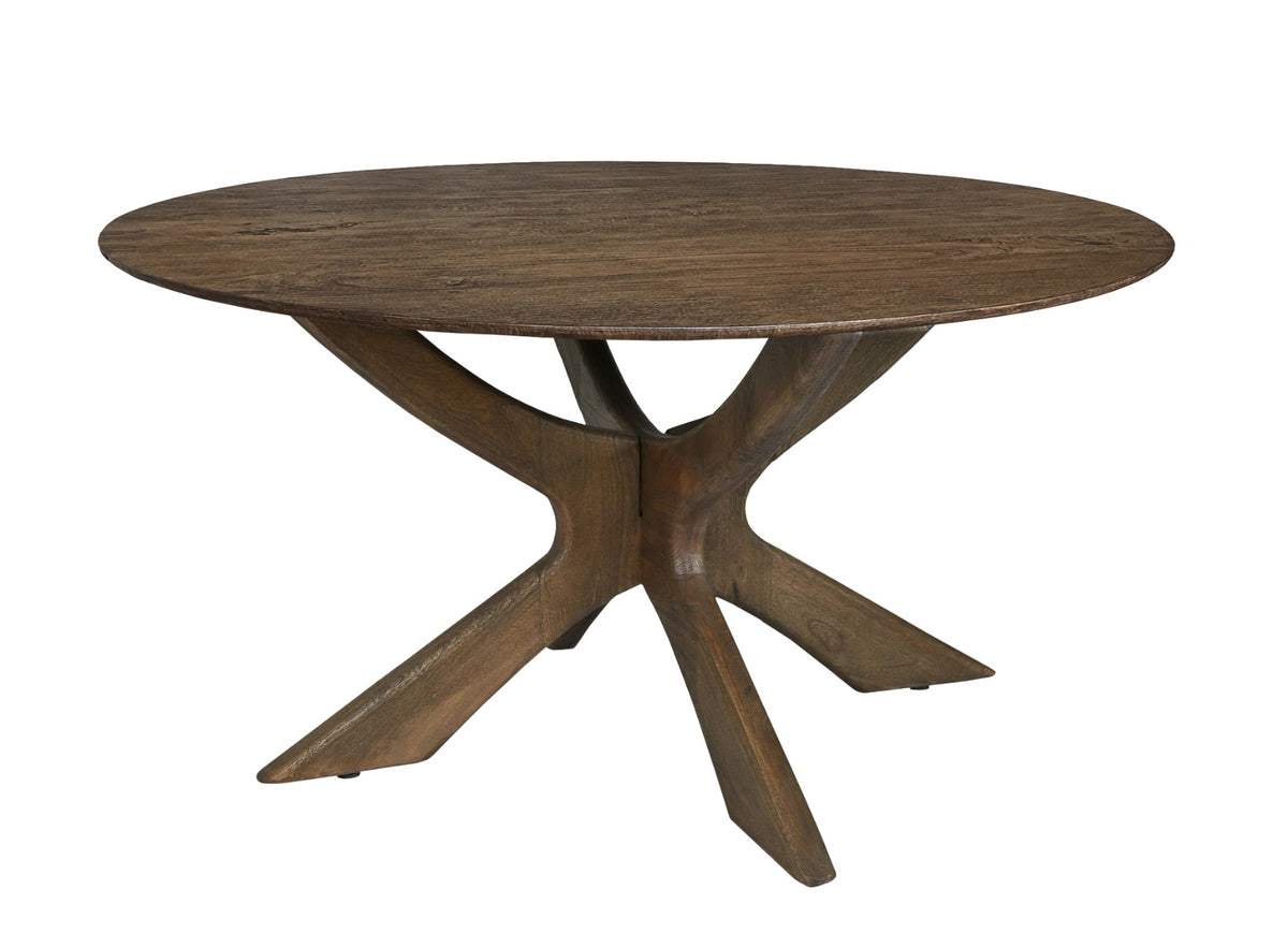 Eettafel Brix Montreaux Rond Bruin 150cm