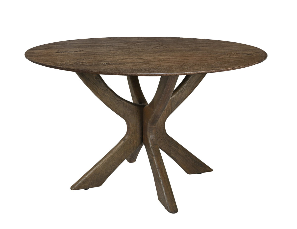 Eettafel Brix Montreaux Rond Bruin 130 cm