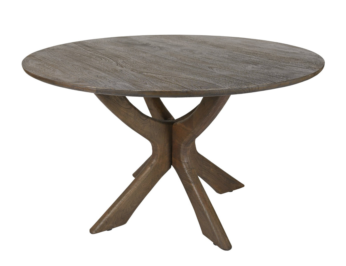 Eettafel Brix Montreaux Rond Bruin 130 cm