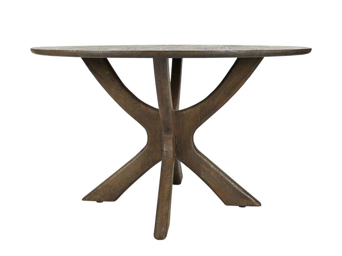 Eettafel Brix Montreaux Rond Bruin 130 cm