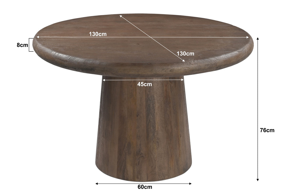 Eetafel Maduro 130 cm