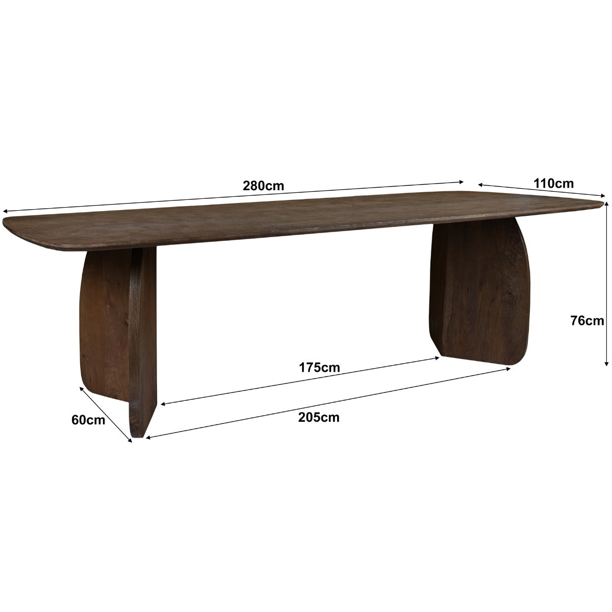Eettafel Trevor 280 cm