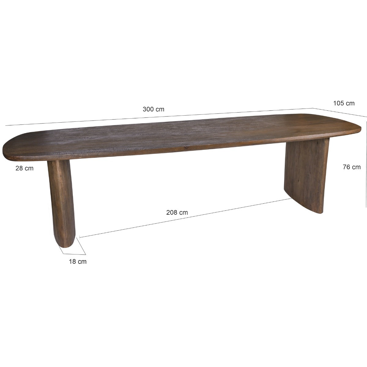 Eettafel Tyler 300 cm