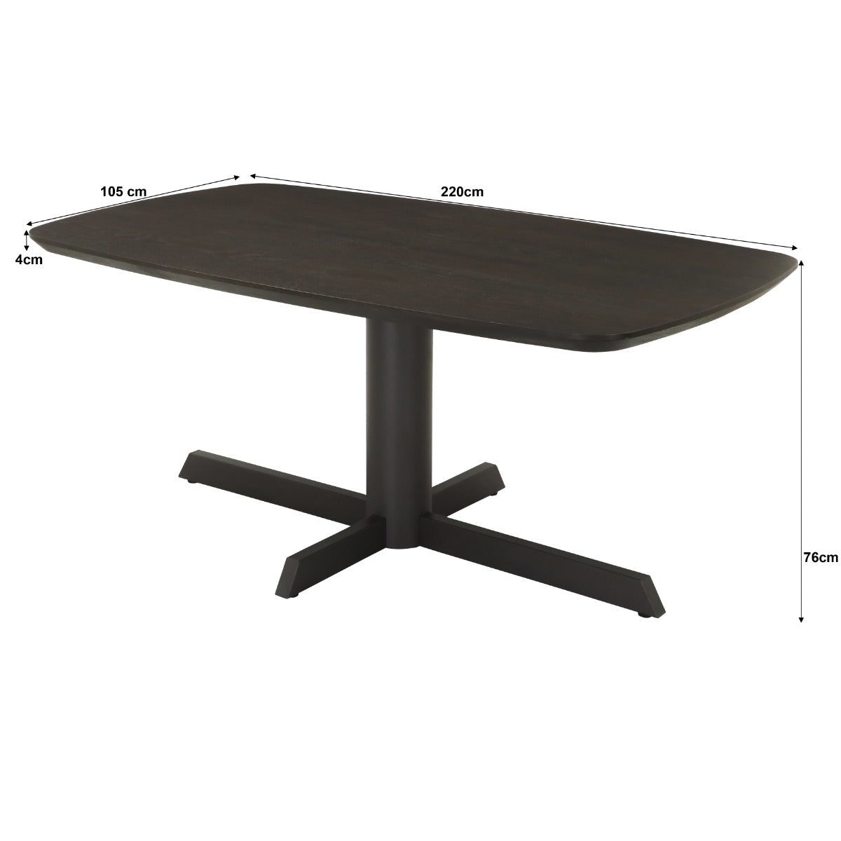 Eettafel Sanremo Espresso 220 cm
