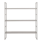Beja Shelves - Planken, staal, grijs, 3 planken 48x17x55 cm