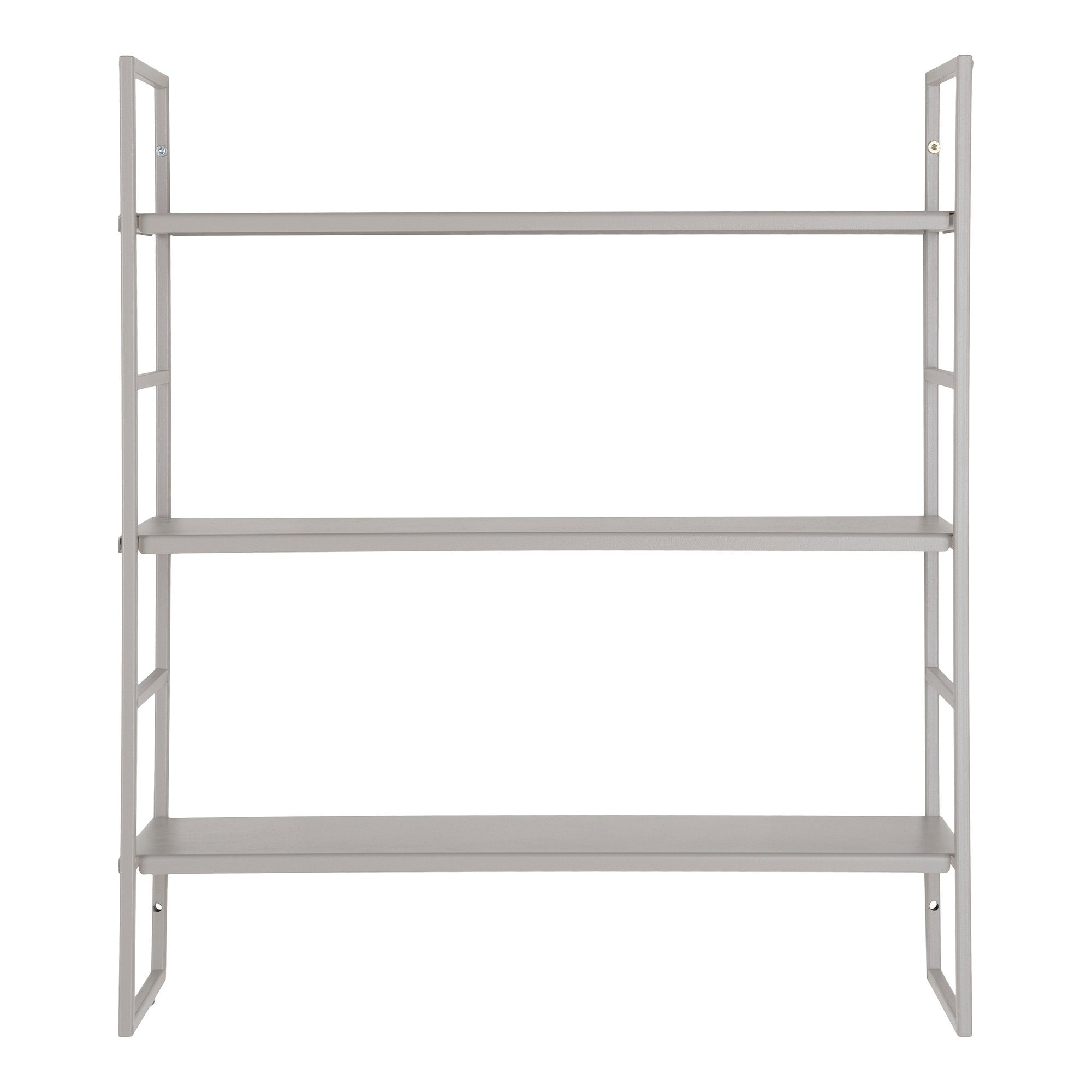 Beja Shelves - Planken, staal, grijs, 3 planken 48x17x55 cm