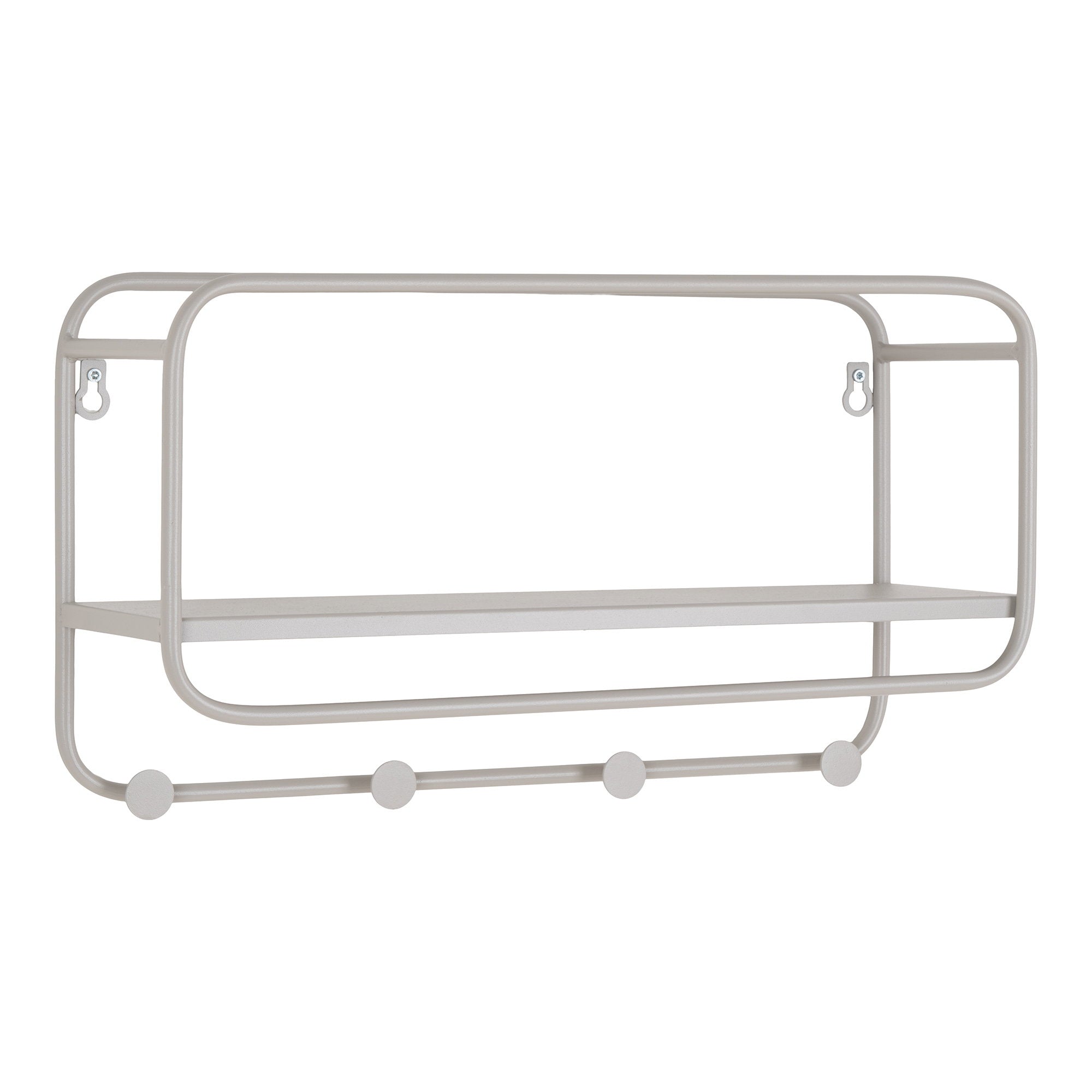 Feira Hoedenplank - Hoedenplank, staal, grijs 45x15x25 cm